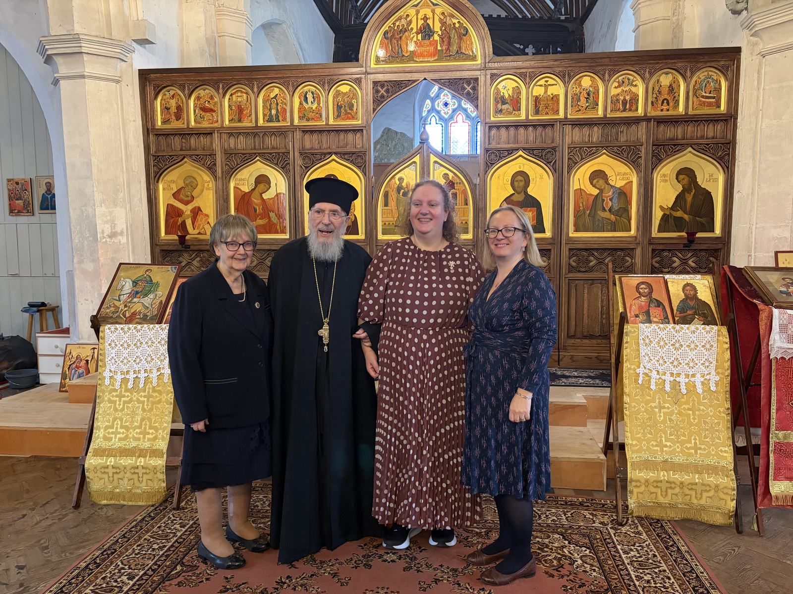 Fr Alexander with Khouria Hilary and their daughters Caroline and Margaret