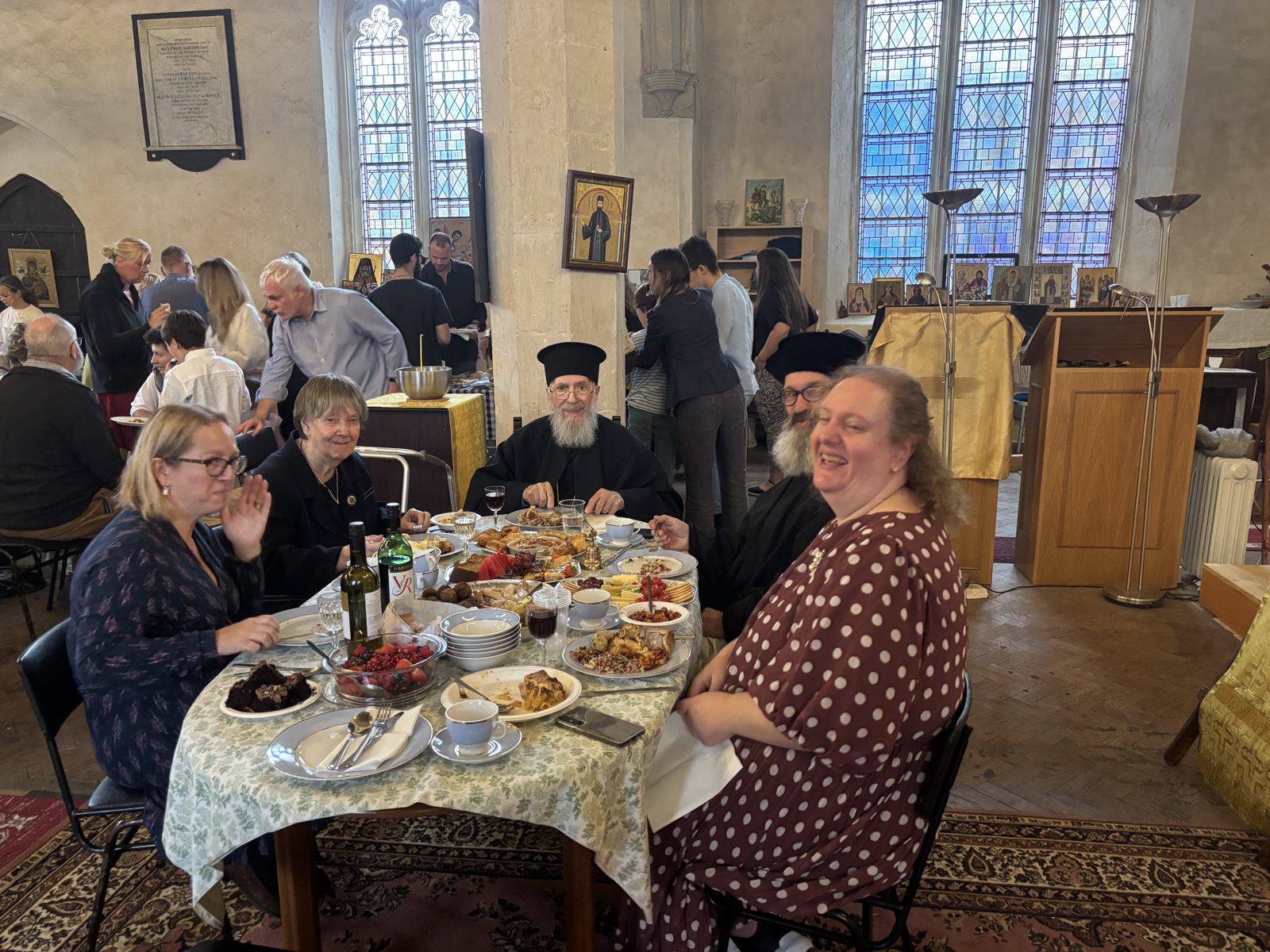 The parish meal after the Divine Liturgy